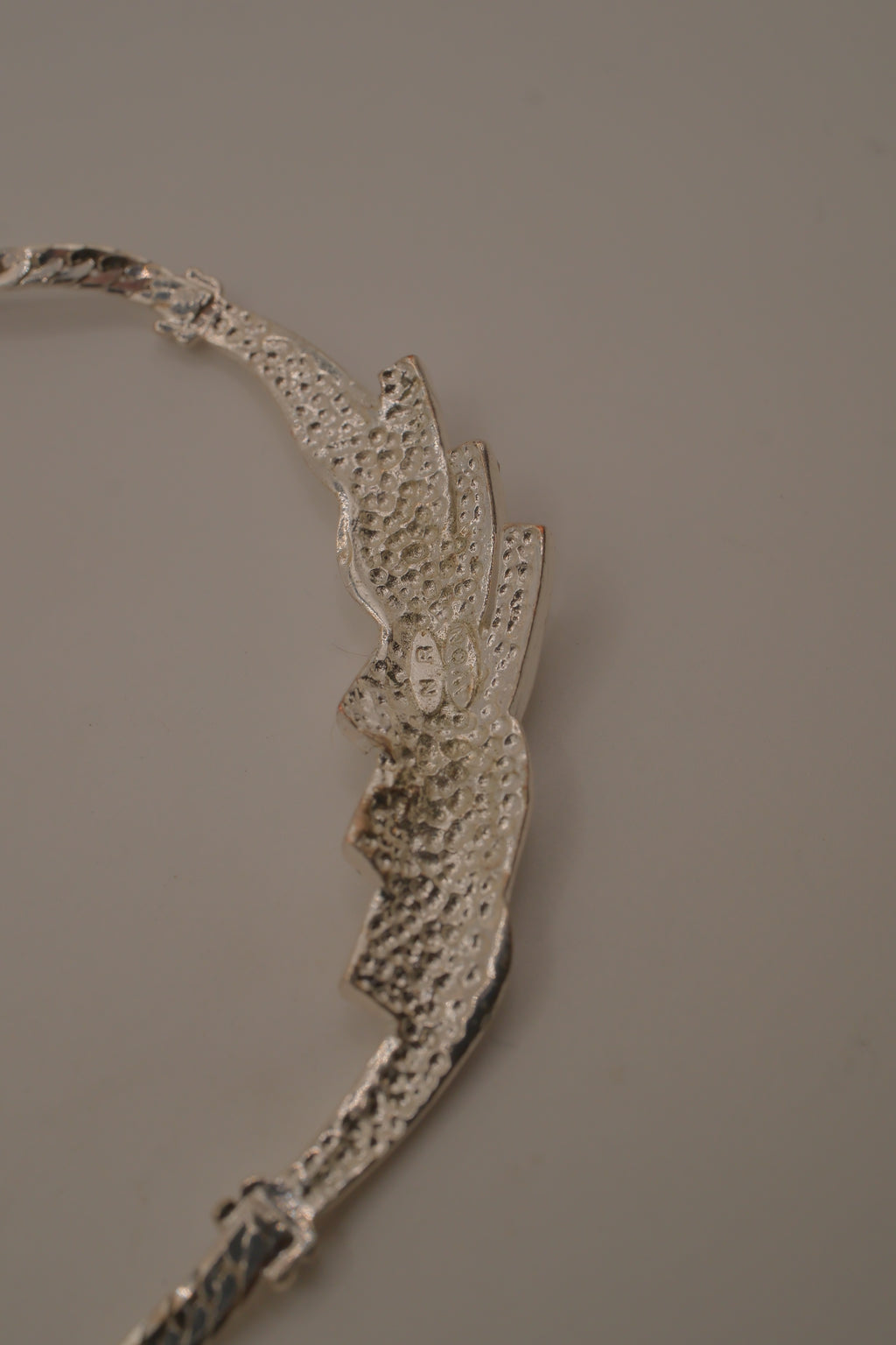 Vintage Avon silver-tone herringbone necklace