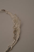 Vintage Avon silver-tone herringbone necklace