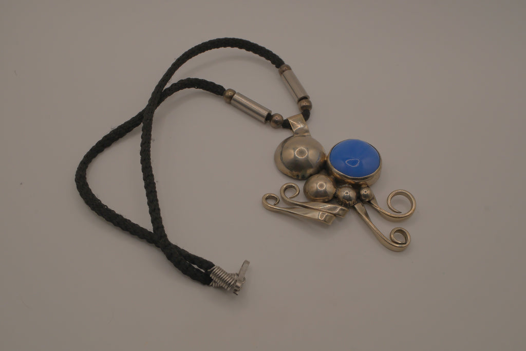 Vintage modernist Fork pendant necklace