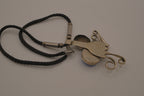 Vintage modernist Fork pendant necklace
