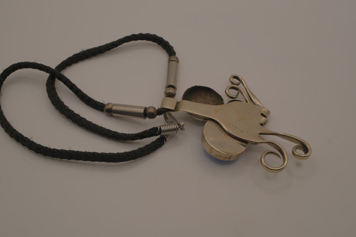 Vintage modernist Fork pendant necklace