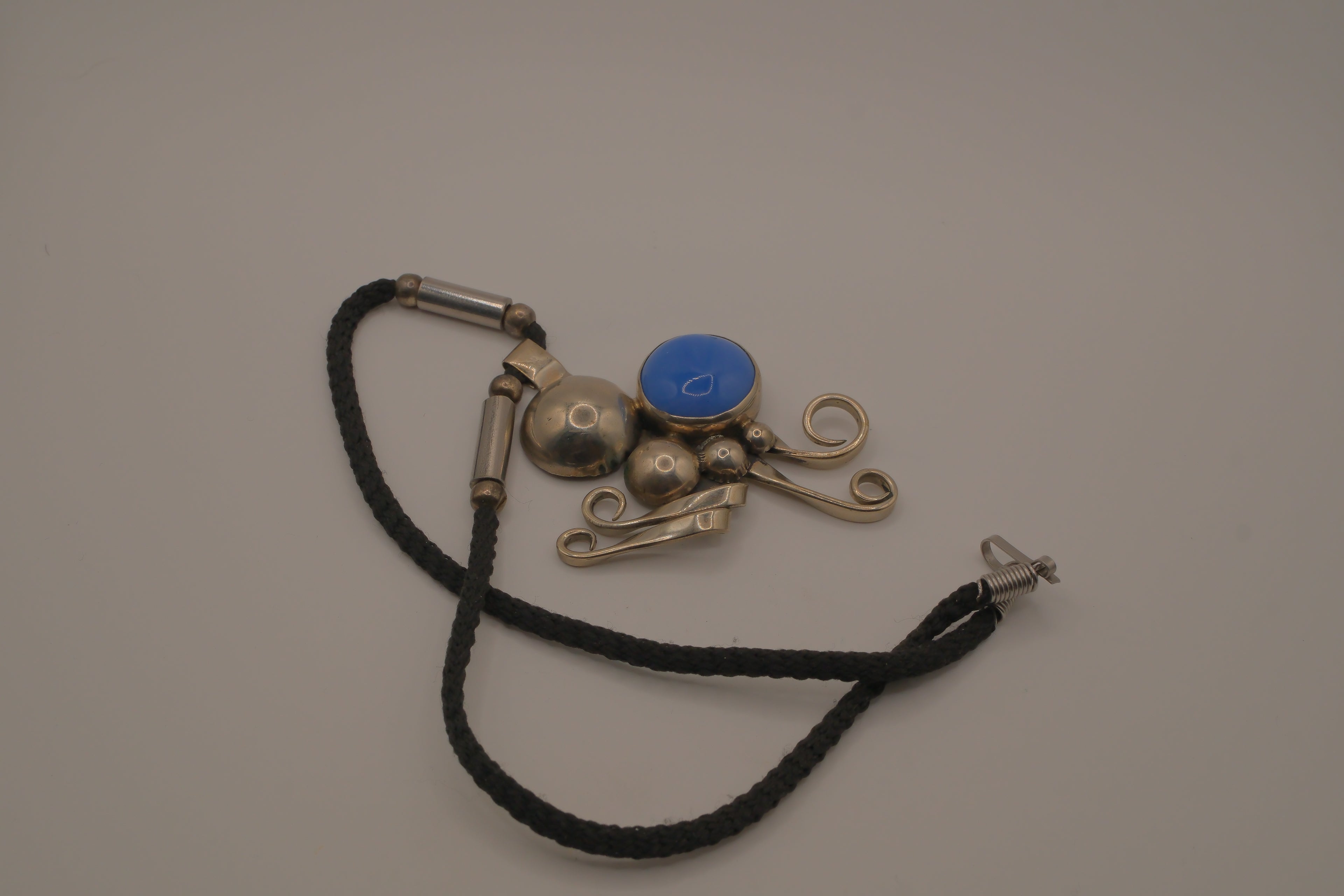 Vintage modernist Fork pendant necklace