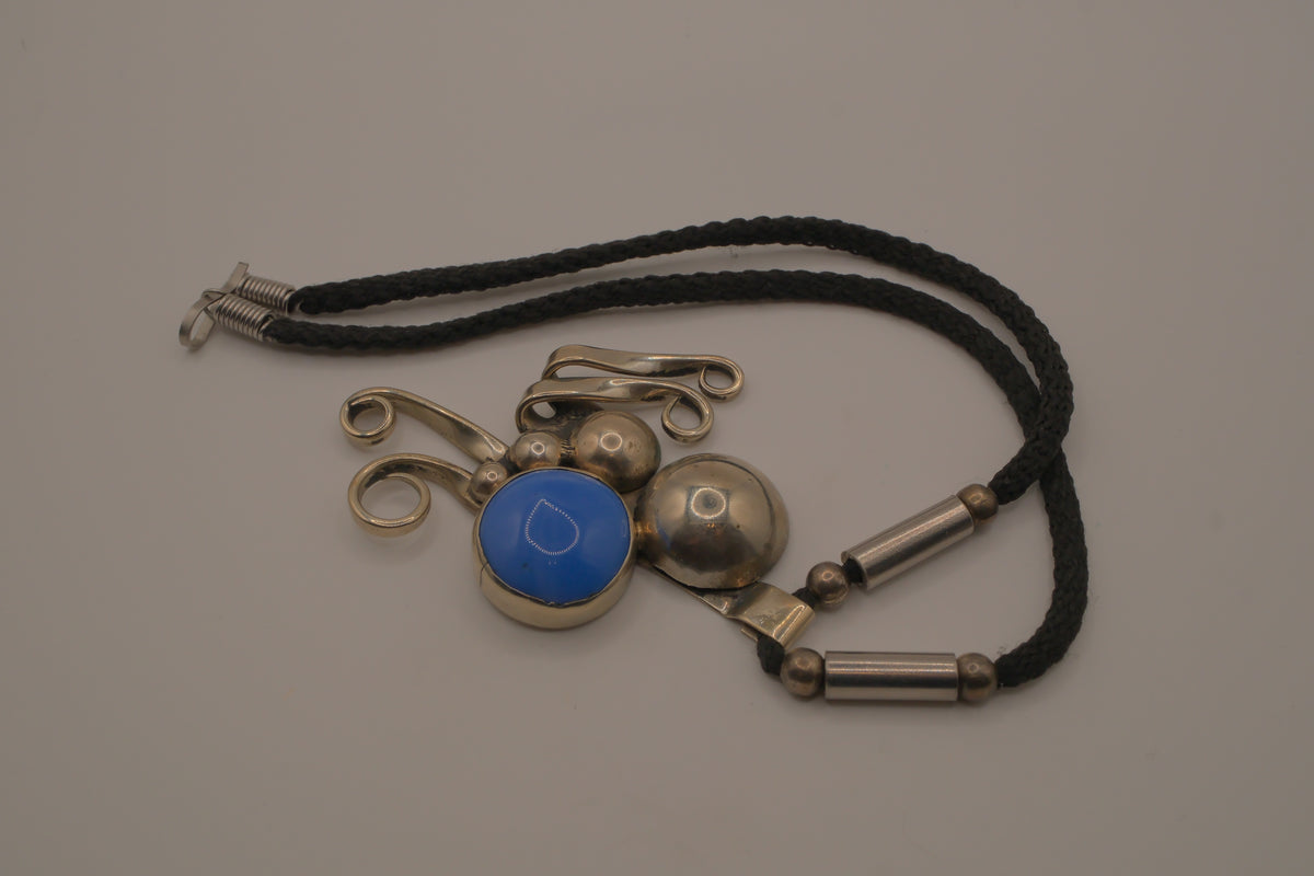 Vintage modernist Fork pendant necklace