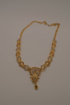 Elegant gold-toned statement necklace