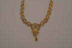Elegant gold-toned statement necklace