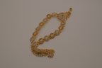 Elegant gold-toned statement necklace