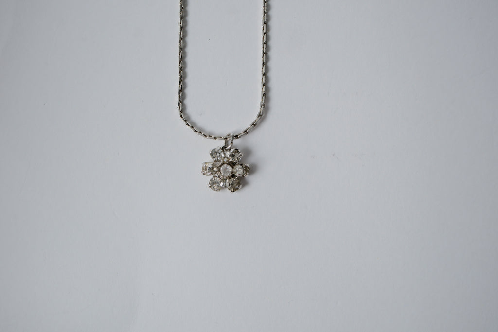Vintage Avon Rhinestone Flower Necklace