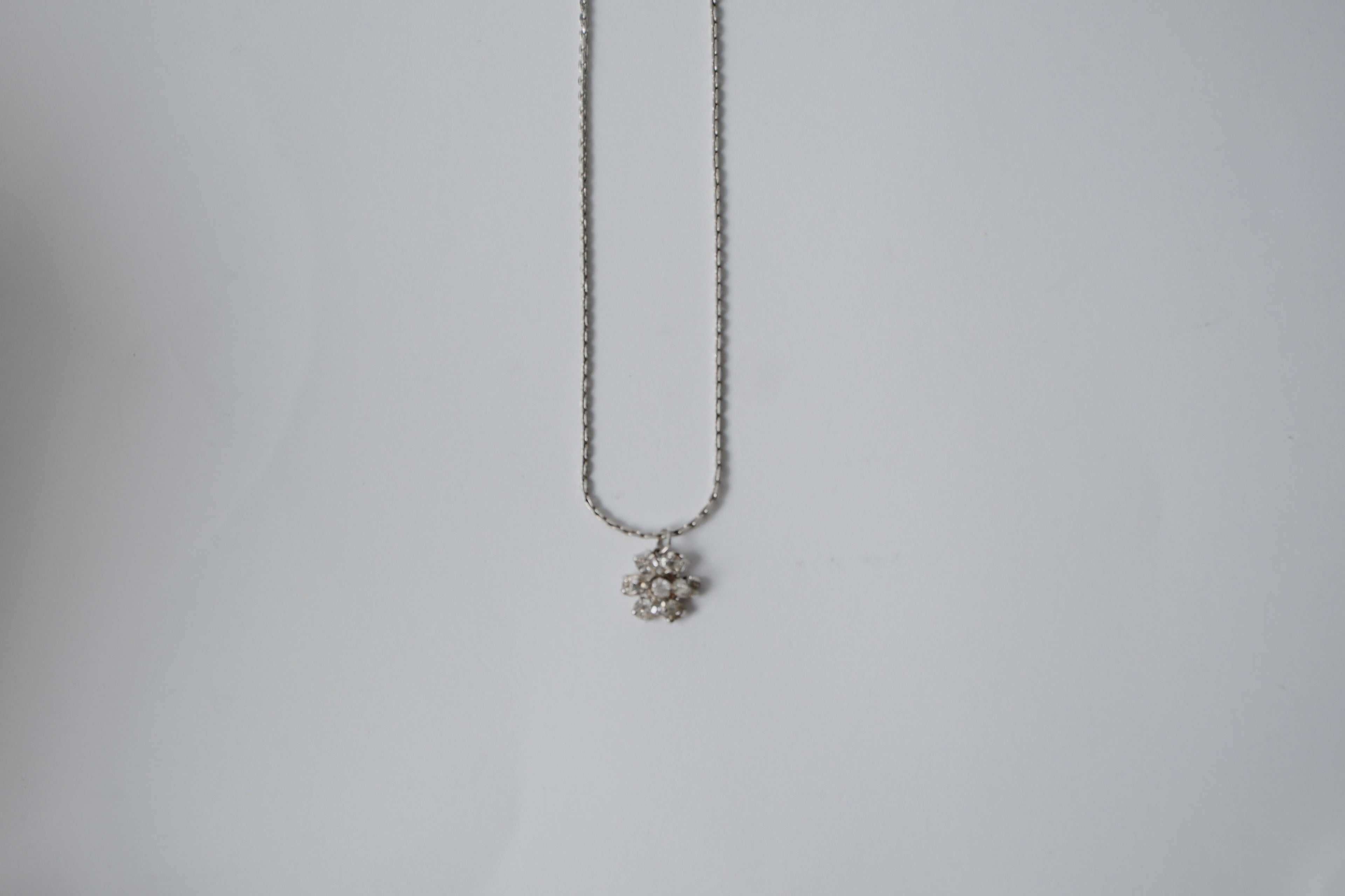 Vintage Avon Rhinestone Flower Necklace