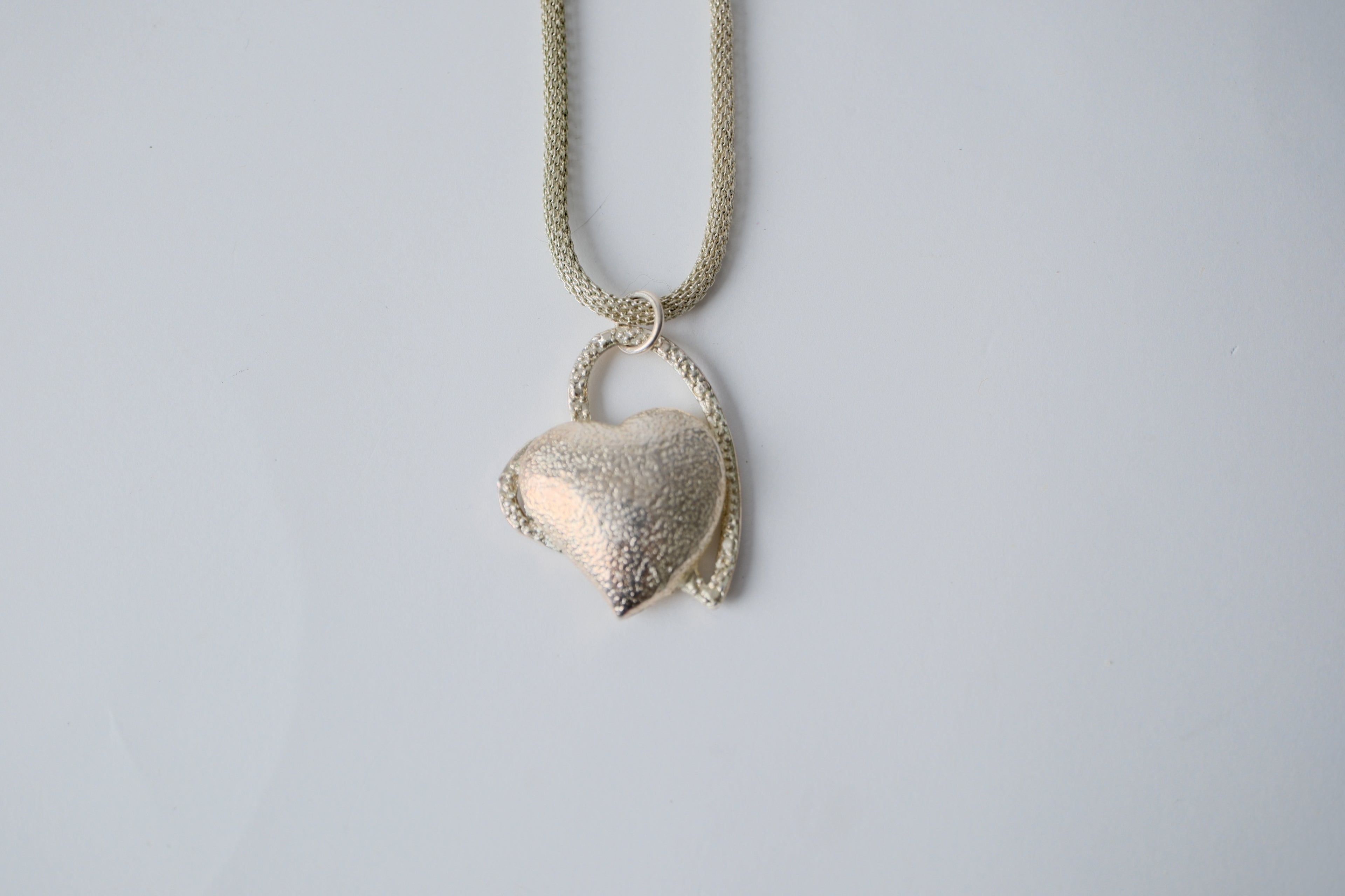 Sterling Silver Double Heart Necklace