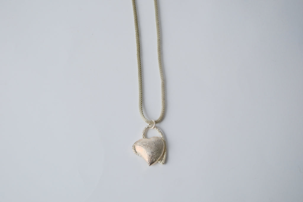 Sterling Silver Double Heart Necklace