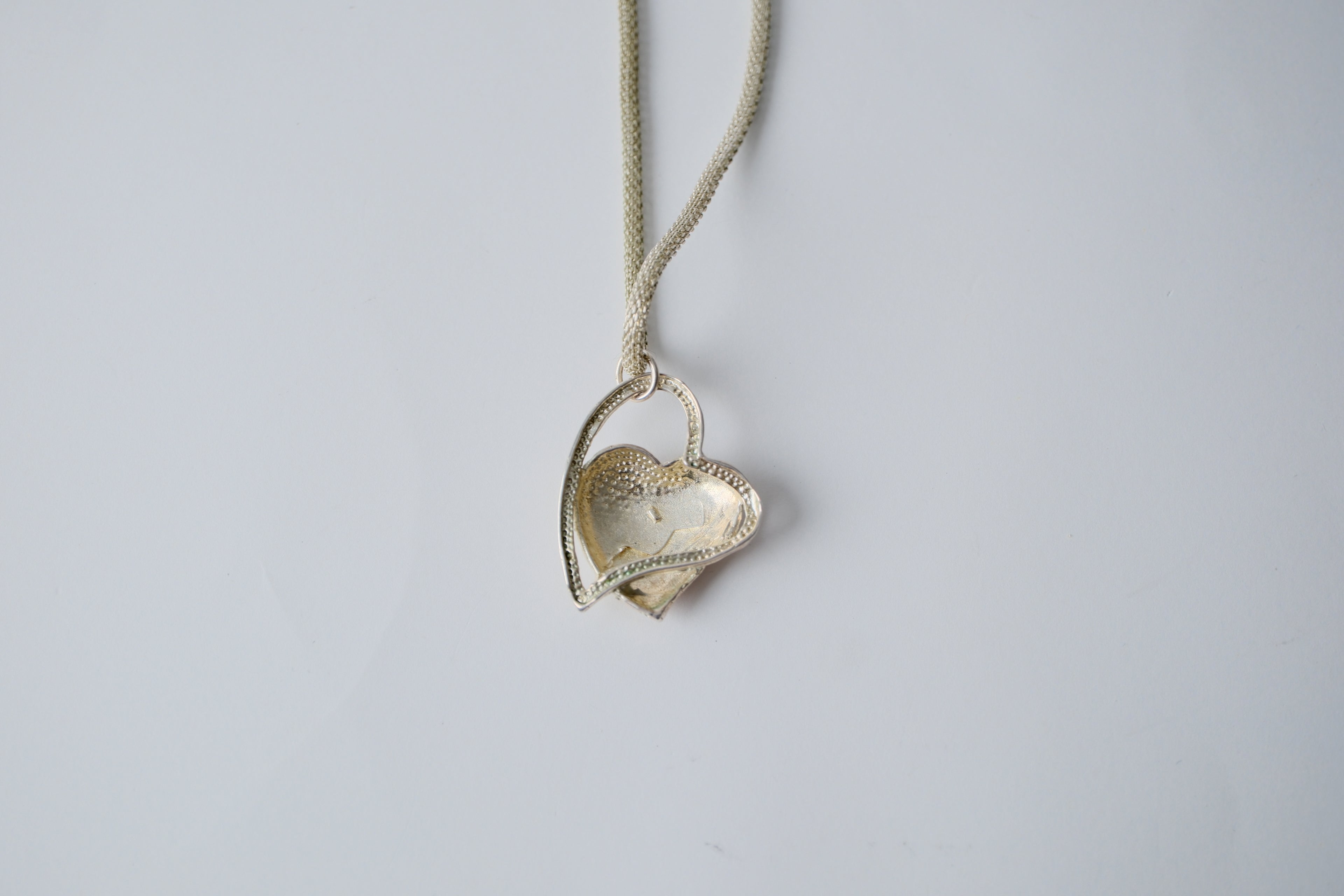 Sterling Silver Double Heart Necklace