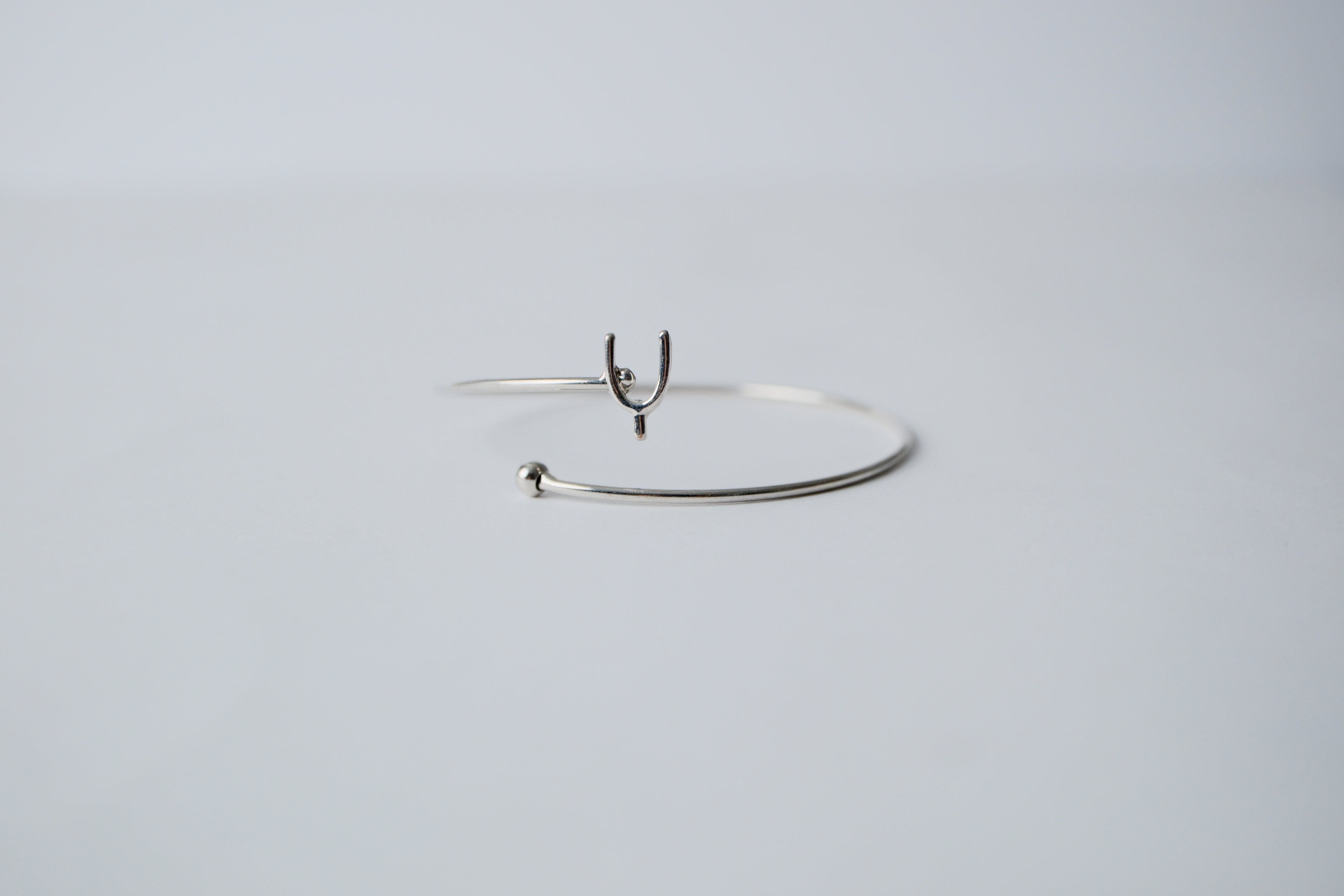 Dainty Wishbone Silver Cuff