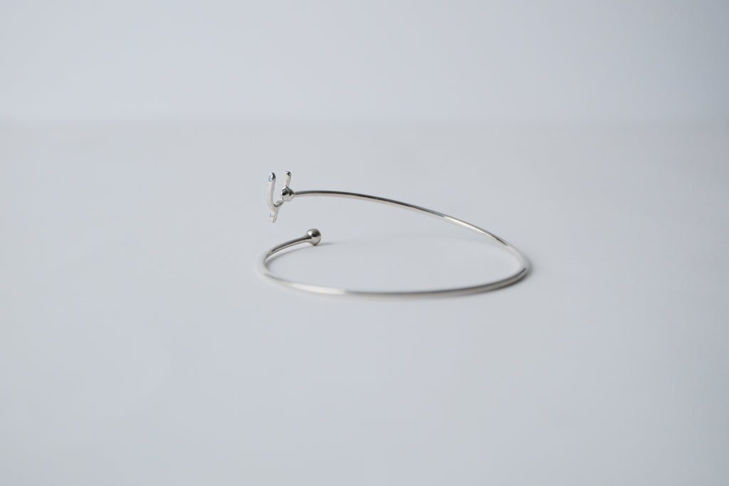 Dainty Wishbone Silver Cuff