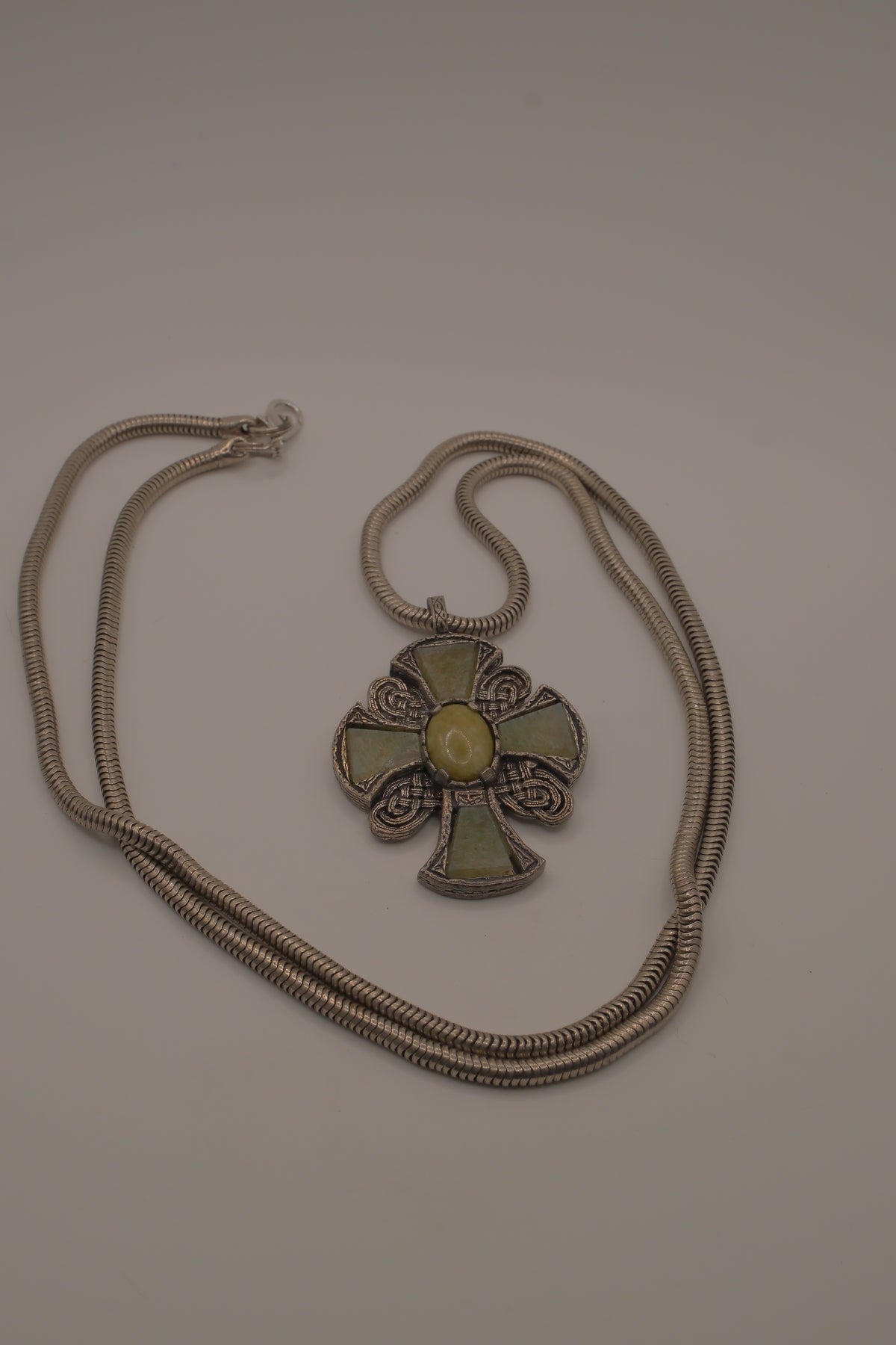 Vintage Miracle Scottish Celtic cross pendant&nbsp;