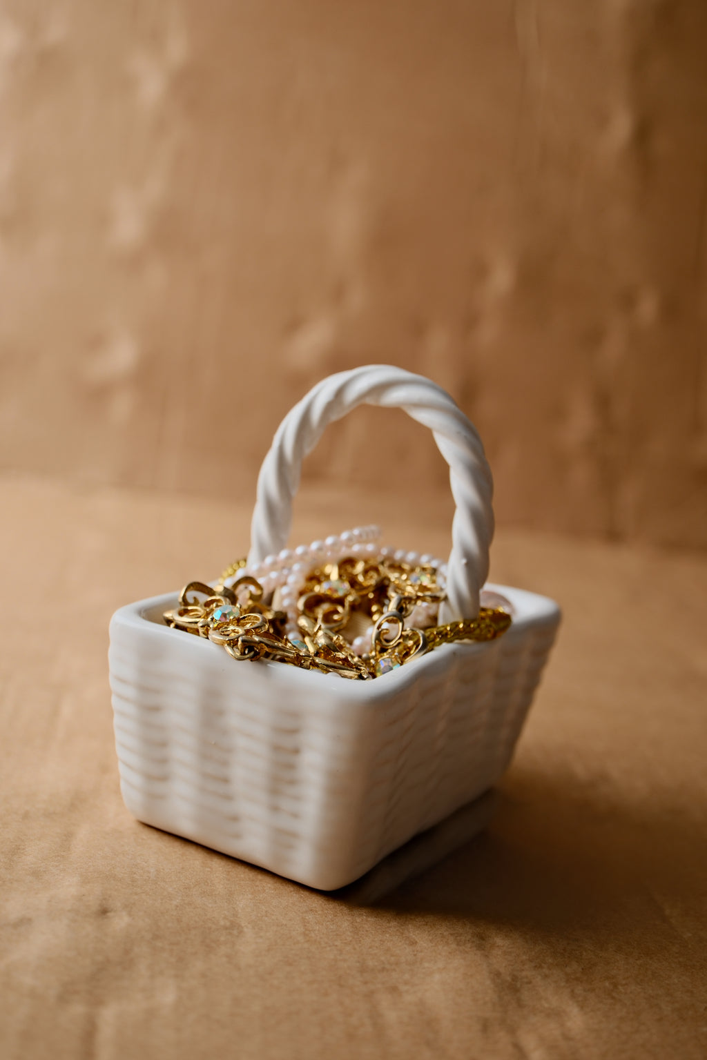 Gold Coquette mystery jewellery jar