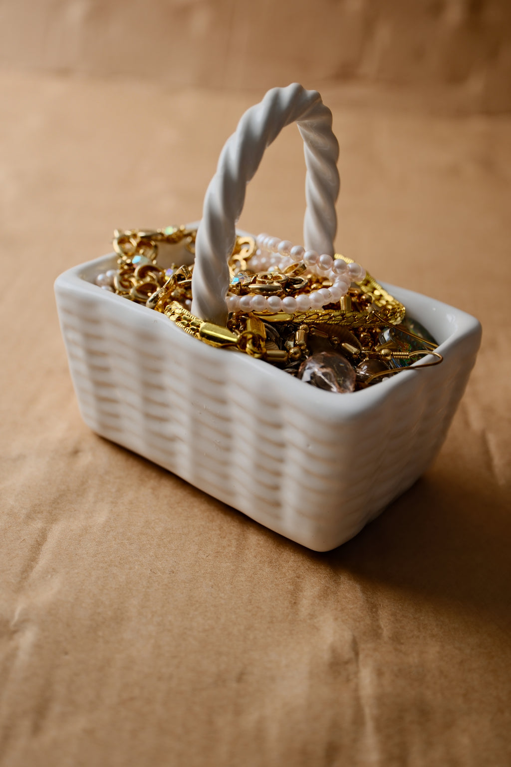 Gold Coquette mystery jewellery jar