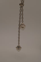 Vintage faux Pearl Bolo tie necklace&nbsp;