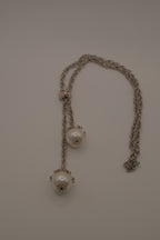 Vintage faux Pearl Bolo tie necklace&nbsp;