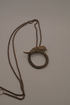 Vintage snake pendant necklace