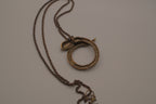 Vintage snake pendant necklace