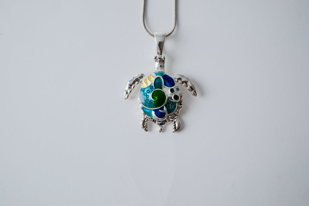 Turtle pendant on a Lia Sophia necklace