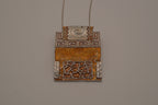 Nygard brutalist statement pendant necklace