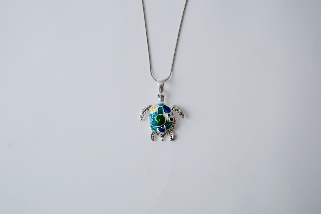 Turtle pendant on a Lia Sophia necklace