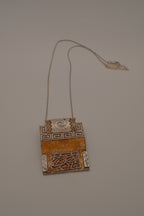 Nygard brutalist statement pendant necklace
