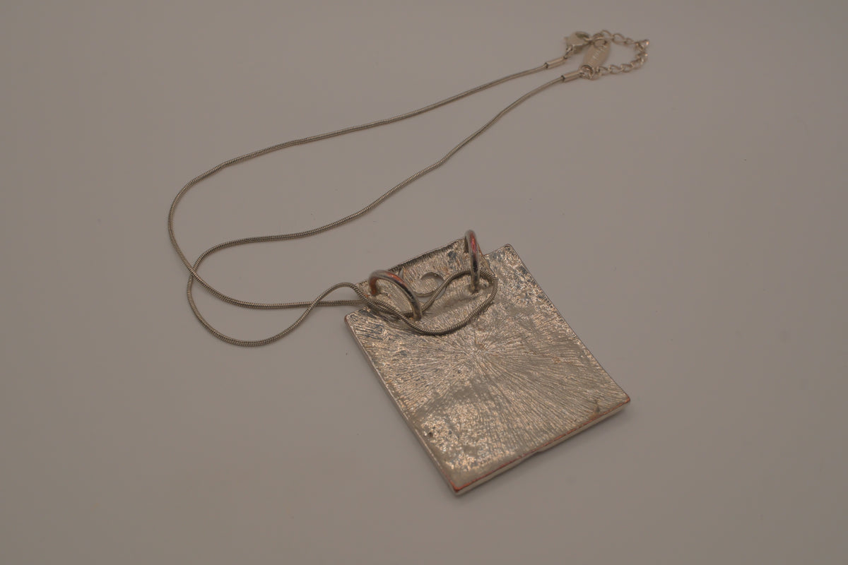 Nygard brutalist statement pendant necklace