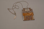 Nygard brutalist statement pendant necklace