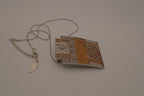 Nygard brutalist statement pendant necklace