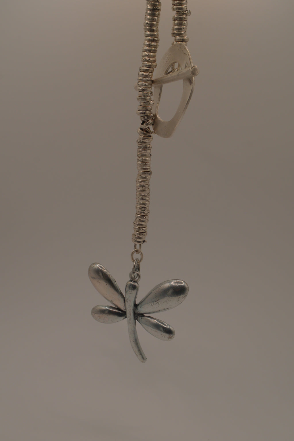 Dragonfly statement pendant necklace