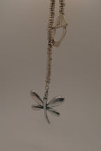 Dragonfly statement pendant necklace