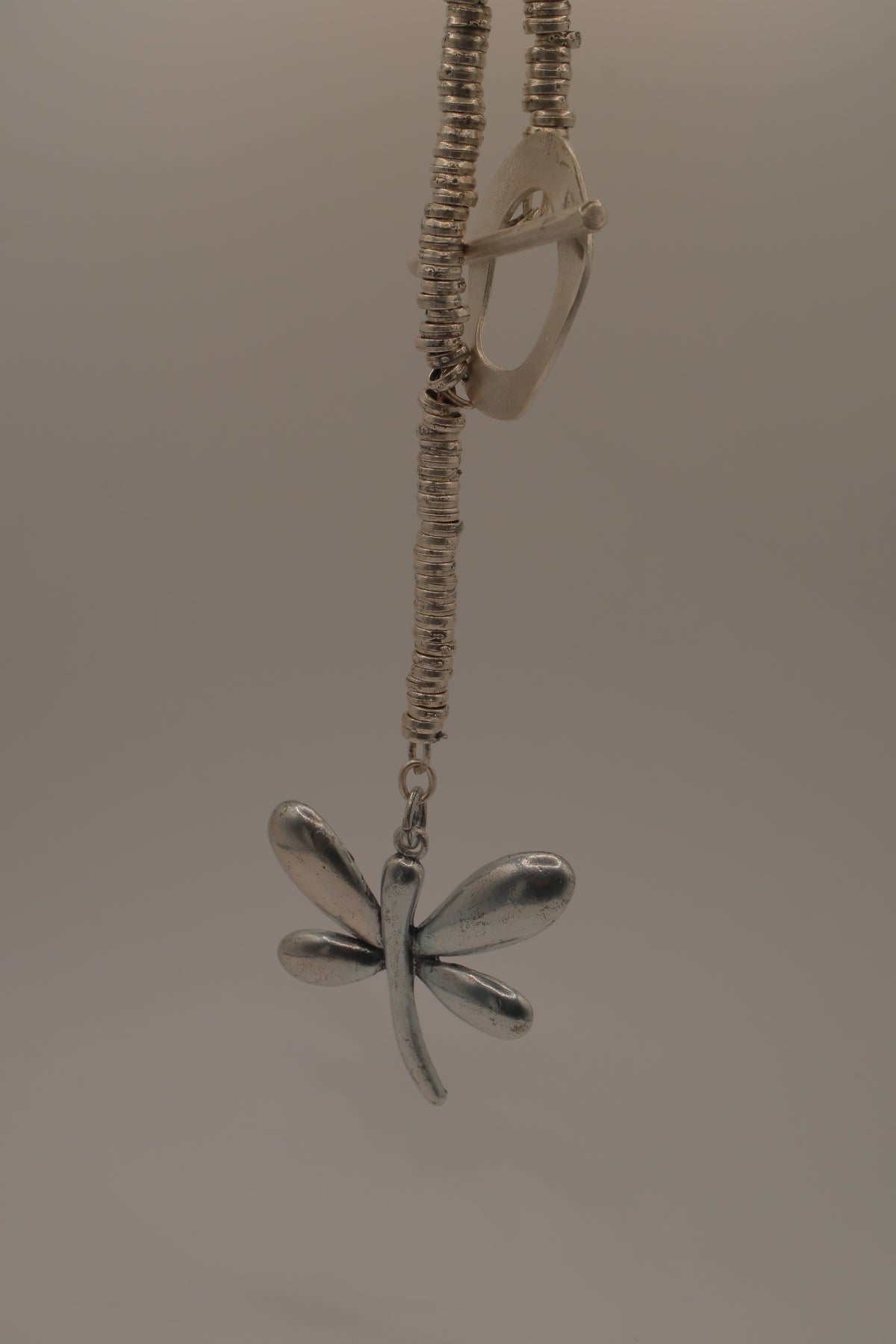 Dragonfly statement pendant necklace