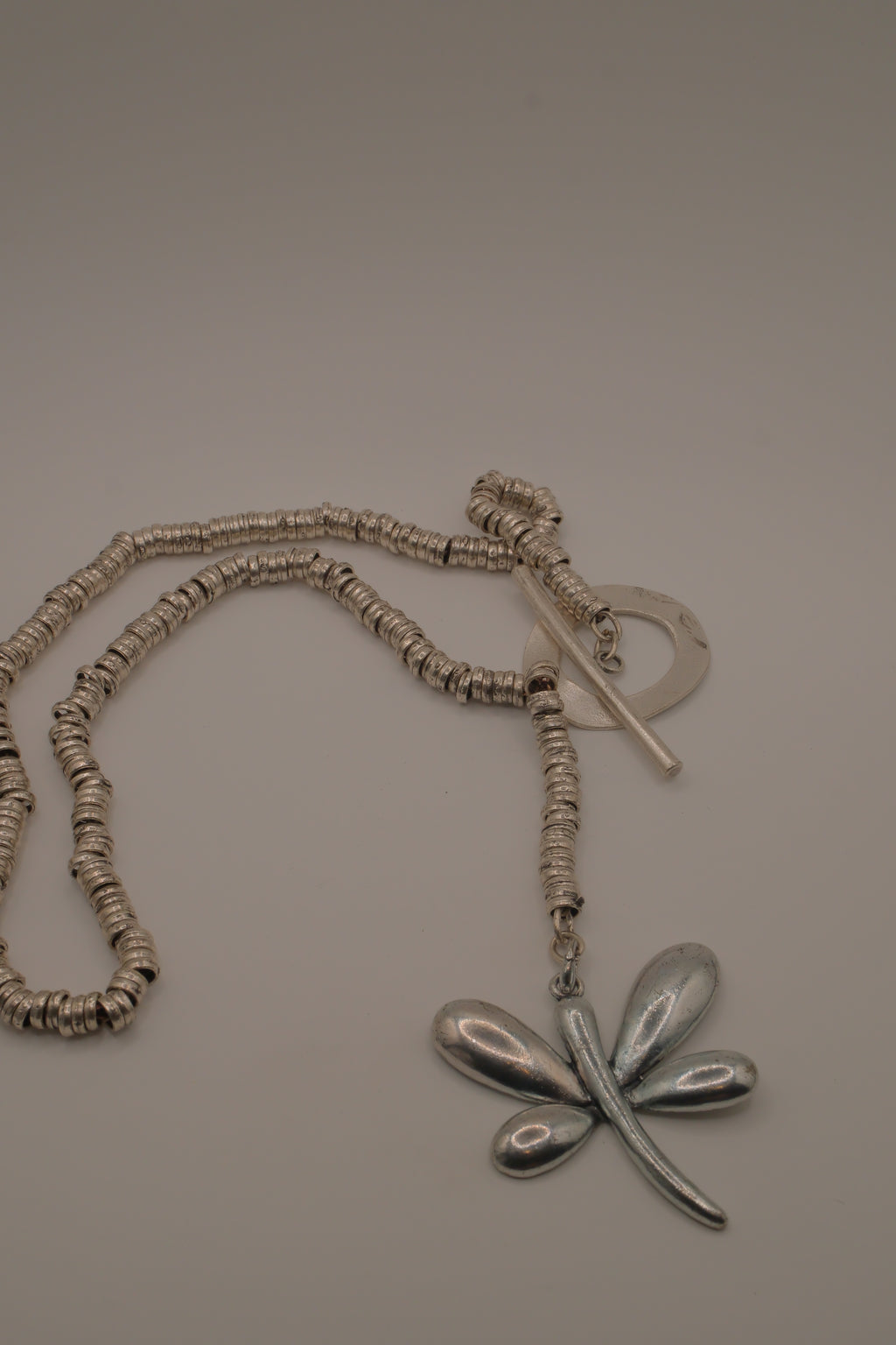 Dragonfly statement pendant necklace