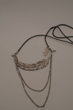 Nygard Bohemian-style layered feather necklace&nbsp;