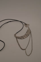 Nygard Bohemian-style layered feather necklace&nbsp;