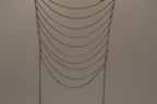 Bizou silver multi-strand statement necklace