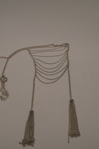 Bizou silver multi-strand statement necklace