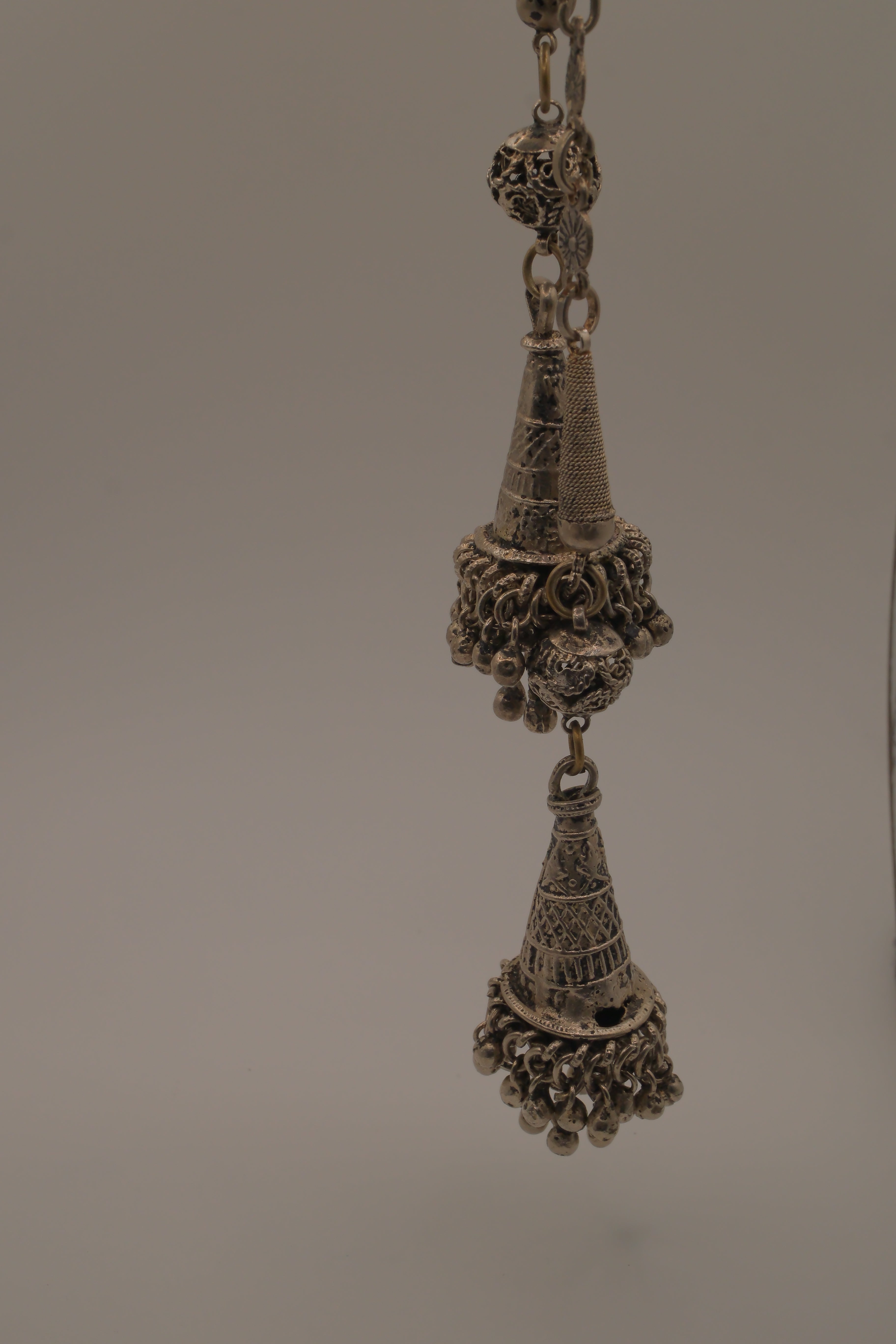 Vintage South Asian Jhumka belt-necklace