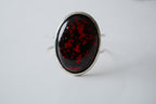 Vintage Red foil-backed Statement Cuff