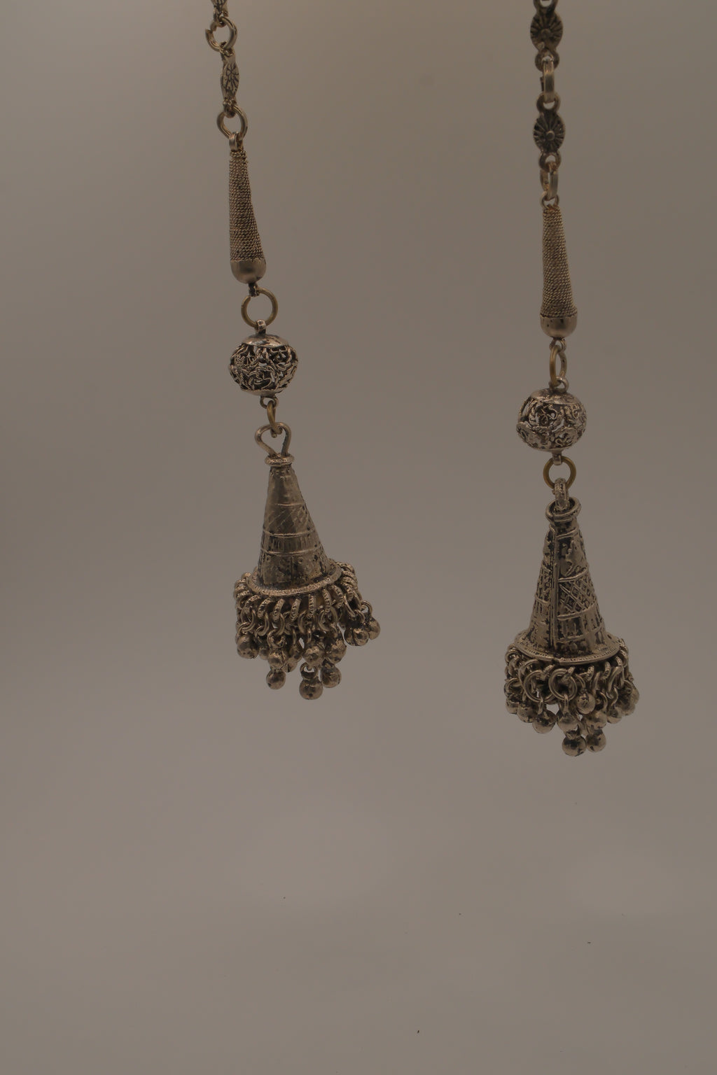 Vintage South Asian Jhumka belt-necklace