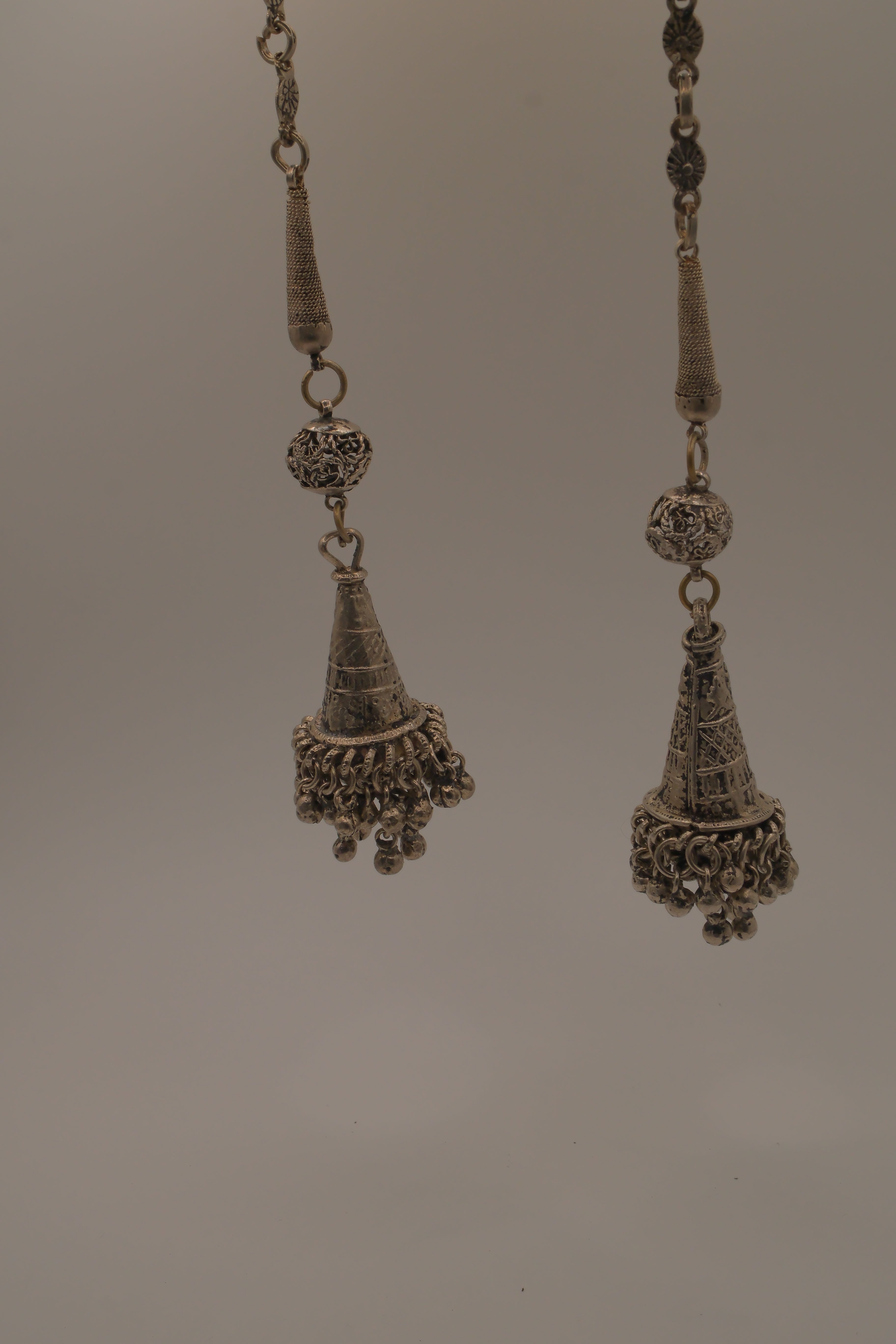 Vintage South Asian Jhumka belt-necklace