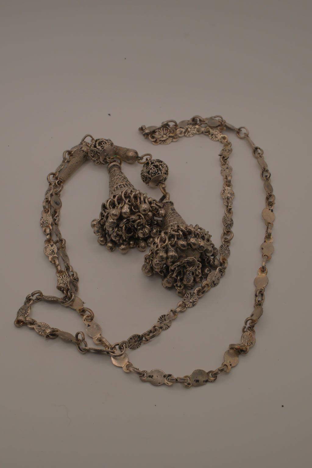 Vintage South Asian Jhumka belt-necklace