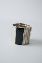 Vintage Black Enamel Stretch Bracelet