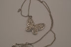 Filigree butterfly pendant necklace