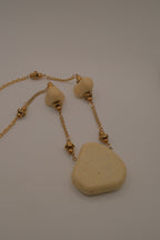 Reworked ceramic statement necklace