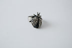Vintage Ladybug Stretchy Rhinestone Ring