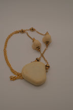 Reworked ceramic statement necklace
