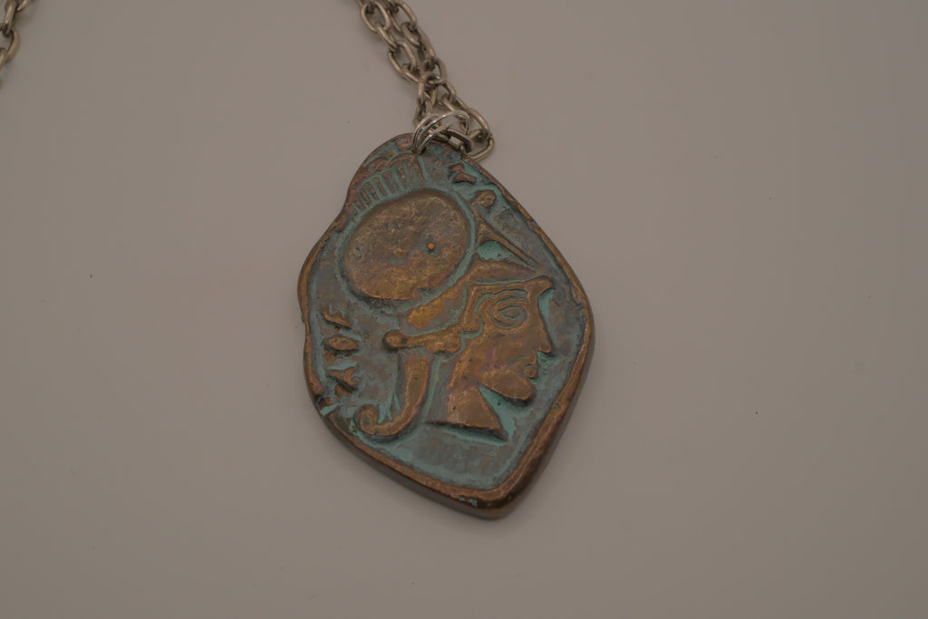 Vintage Greek mythology pendant necklace